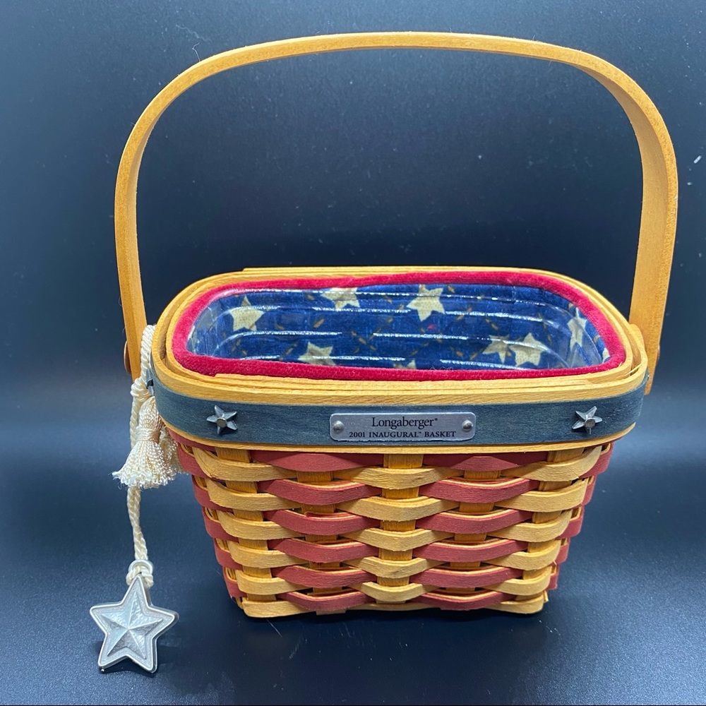 Longaberger Collectors Club 2001 Collectors Edition American Flag Basket Small
